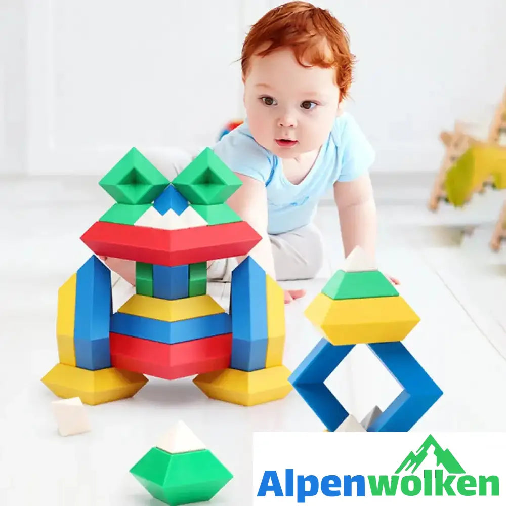 Alpenwolken - Pyramiden, die Blöcke stapeln | abschiedsgeschenk Kindertagesstätte