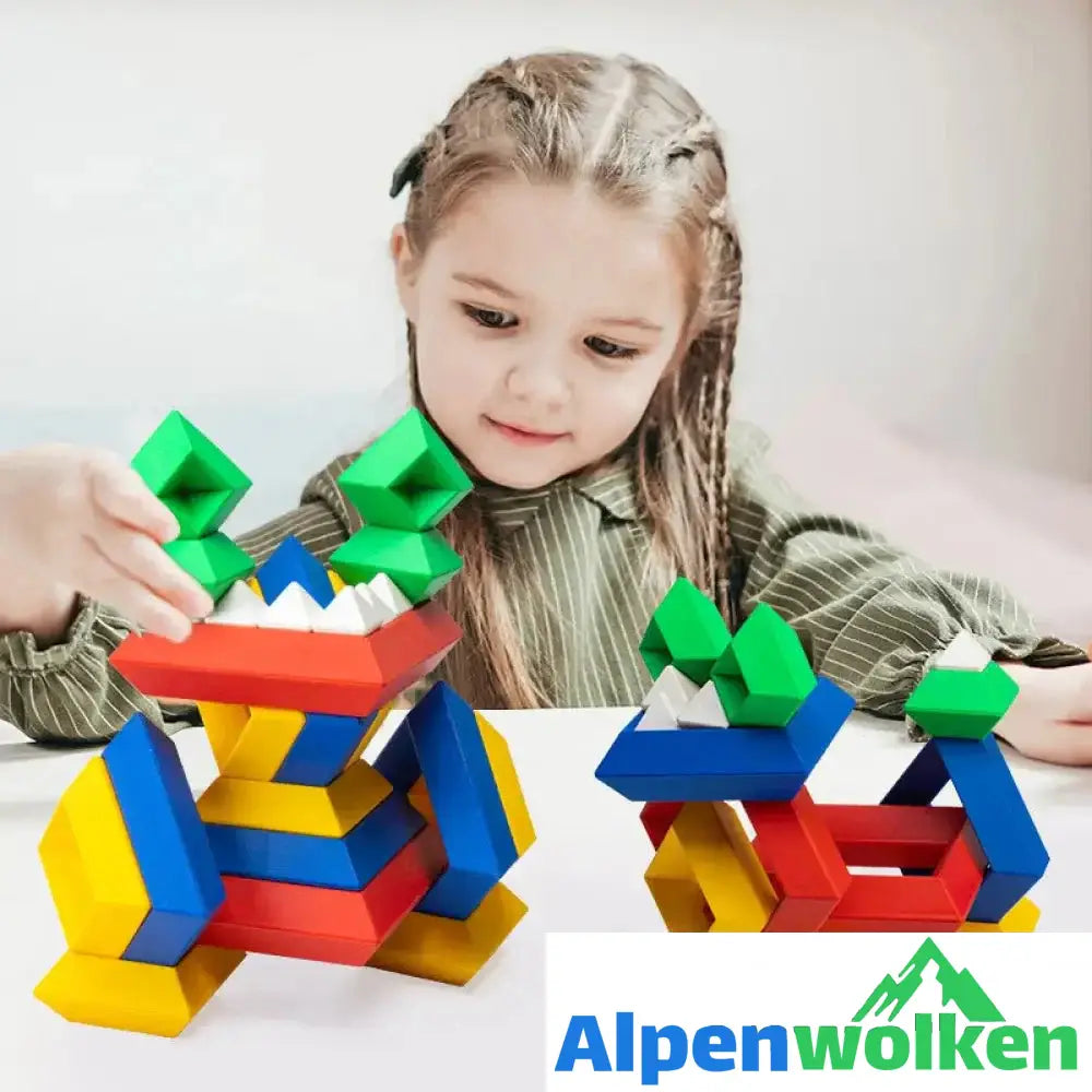 Alpenwolken - Pyramiden, die Blöcke stapeln | abschiedsgeschenk Kindertagesstätte