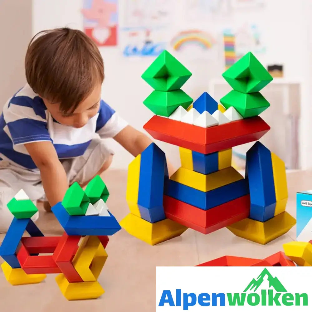 Alpenwolken - Pyramiden, die Blöcke stapeln | abschiedsgeschenk Kindertagesstätte