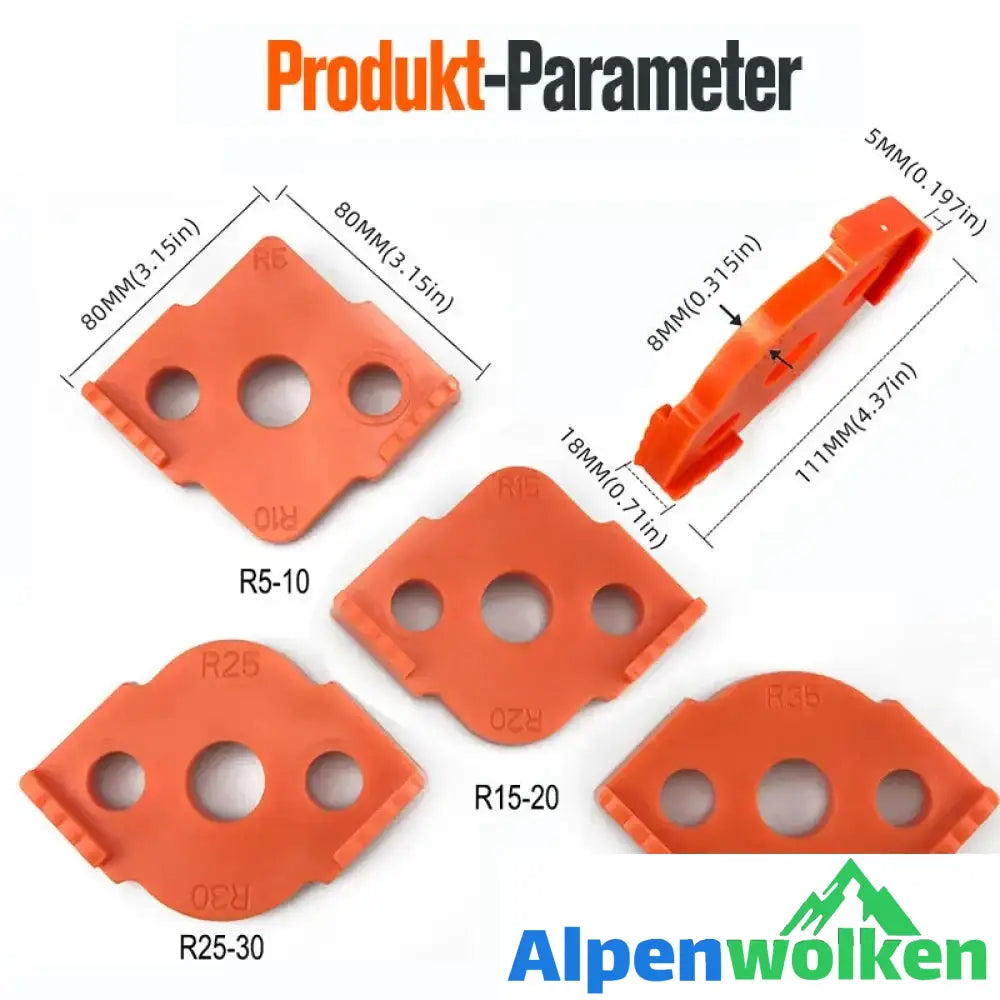 Alpenwolken - Radius Jig Router Schablonen