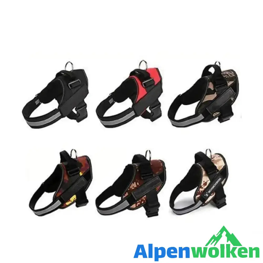 Alpenwolken - Reflektierende all-in-one No Pull-Hundegeschirr