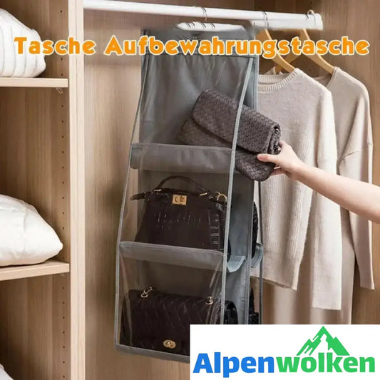 Alpenwolken - Regal organizer-6-Taschen faltbare hängende Handtasche Organizer