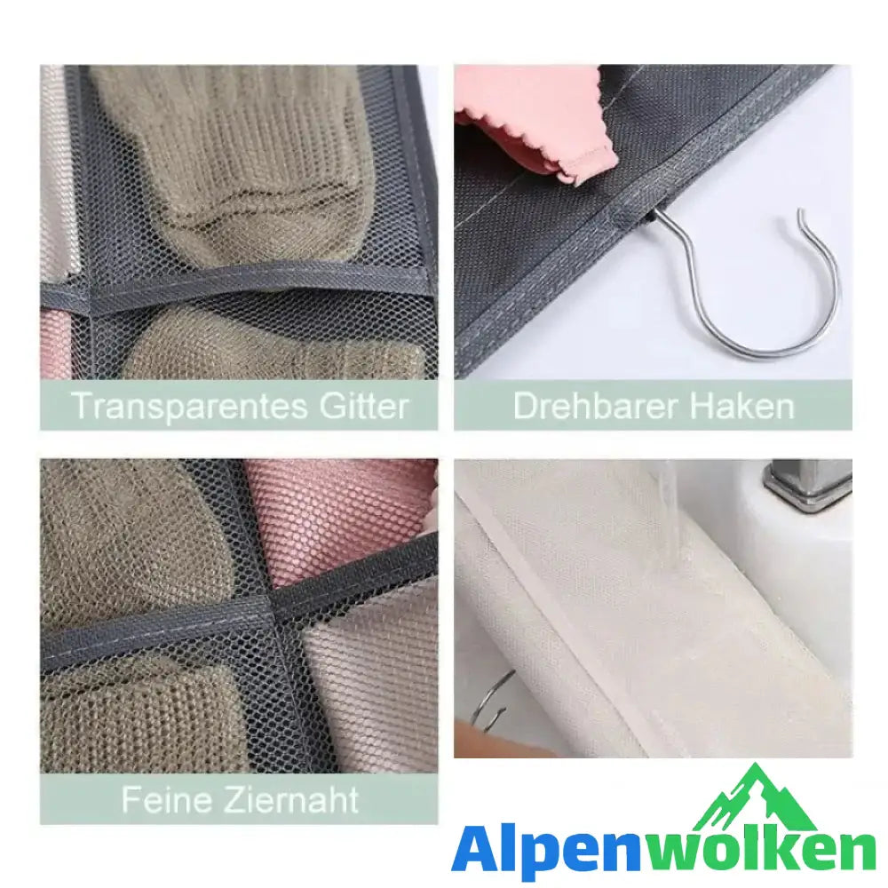 Alpenwolken - Regal organizer-Beidseitig hängende Garderobe Organizer