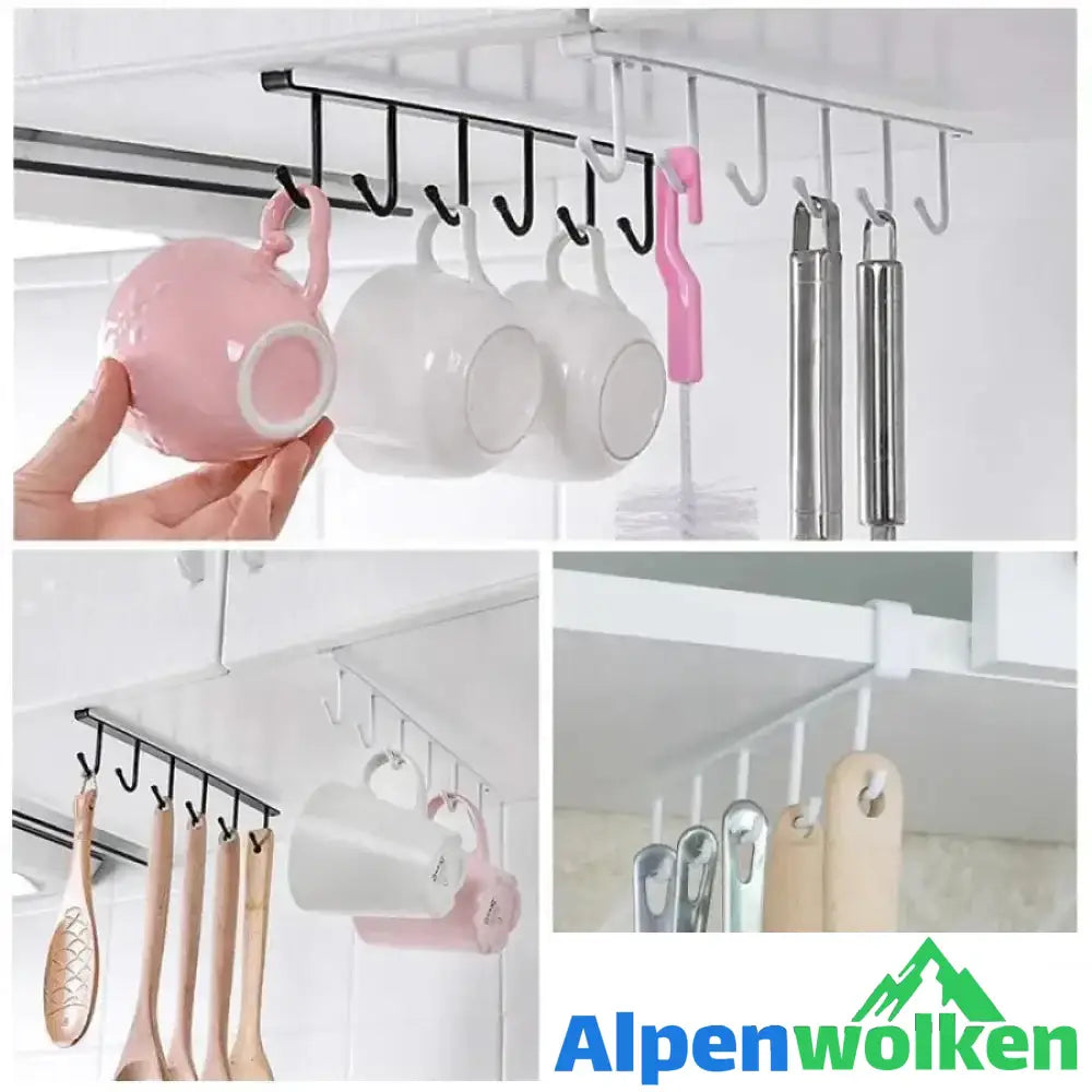 Alpenwolken - Regal organizer-Multifunktionale Cabinet Haken Regal, 2 Stücke