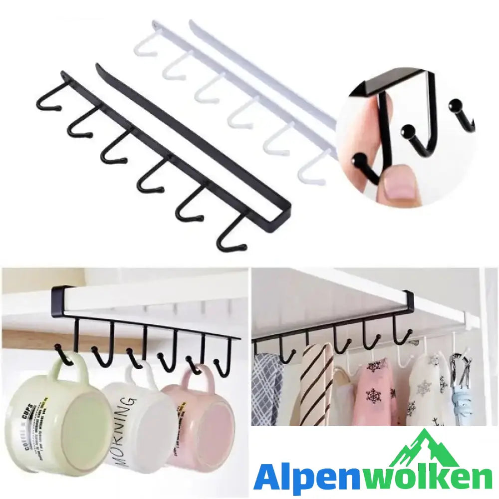 Alpenwolken - Regal organizer-Multifunktionale Cabinet Haken Regal, 2 Stücke