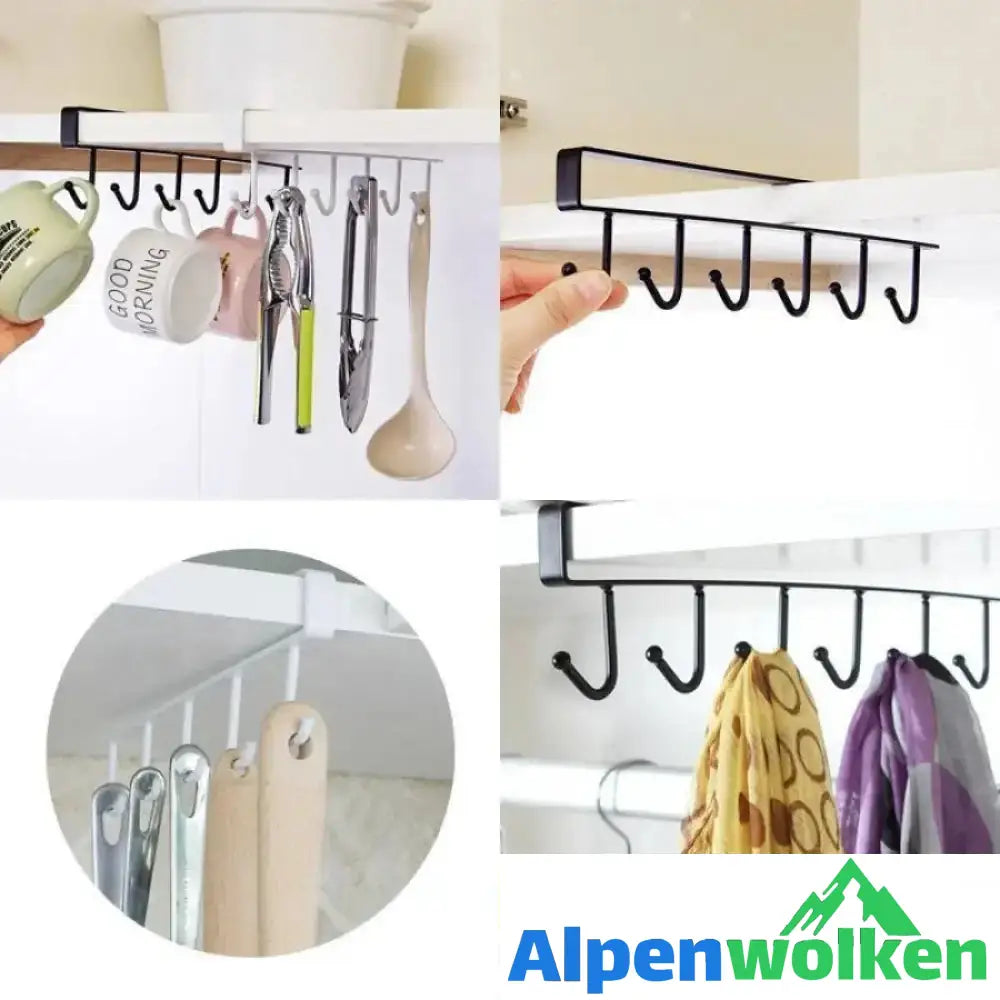 Alpenwolken - Regal organizer-Multifunktionale Cabinet Haken Regal, 2 Stücke