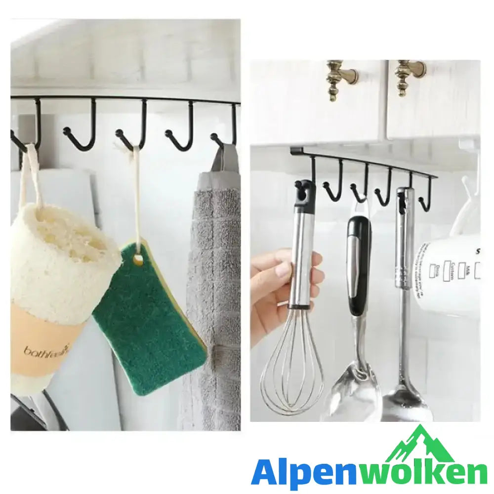 Alpenwolken - Regal organizer-Multifunktionale Cabinet Haken Regal, 2 Stücke