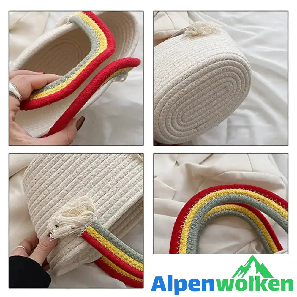 Alpenwolken - Regenbogen Wolken Handtasche