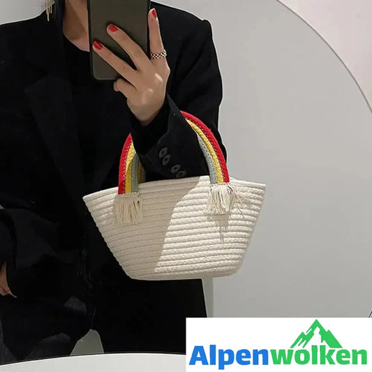 Alpenwolken - Regenbogen Wolken Handtasche