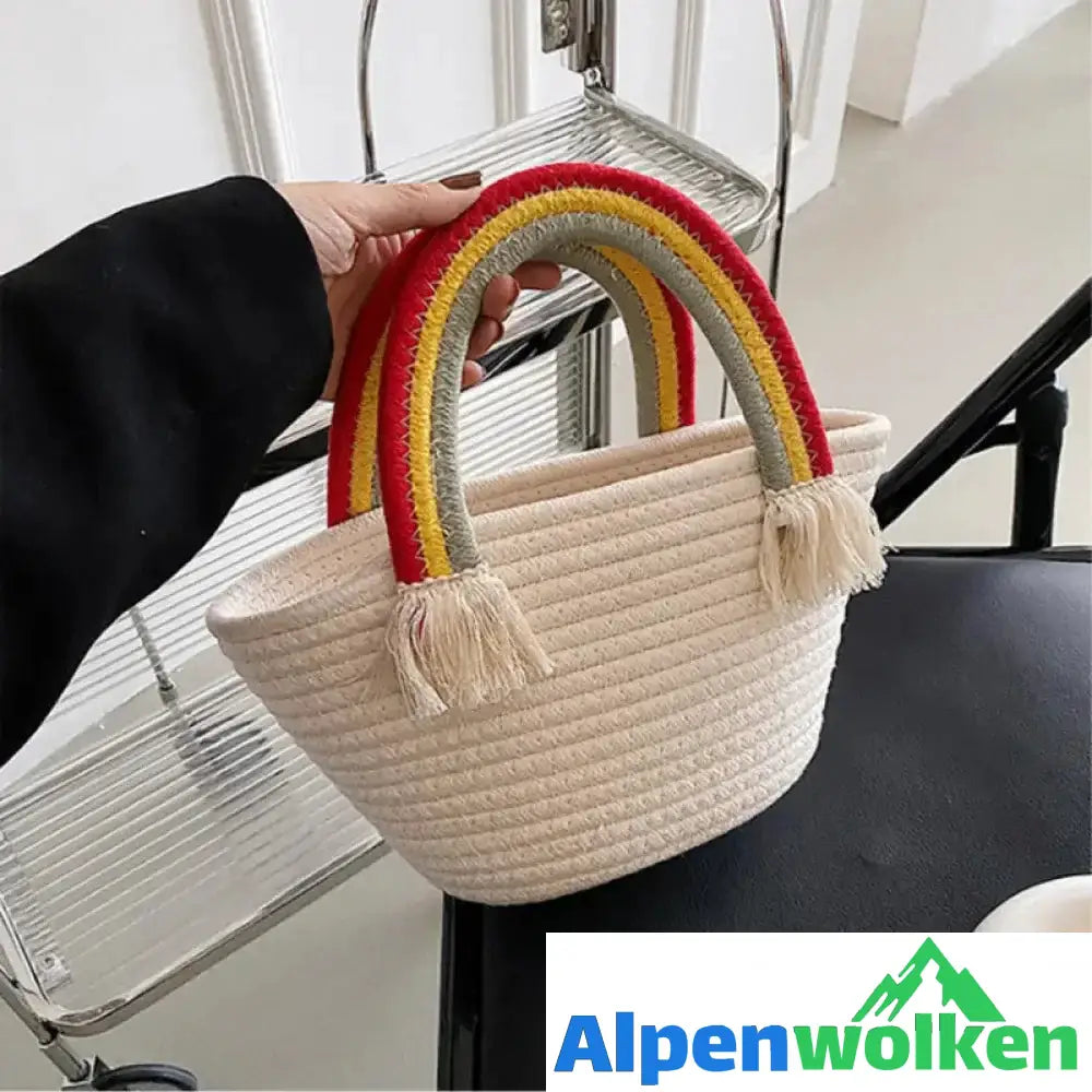 Alpenwolken - Regenbogen Wolken Handtasche