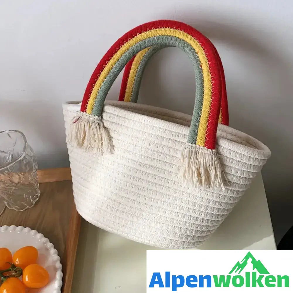 Alpenwolken - Regenbogen Wolken Handtasche