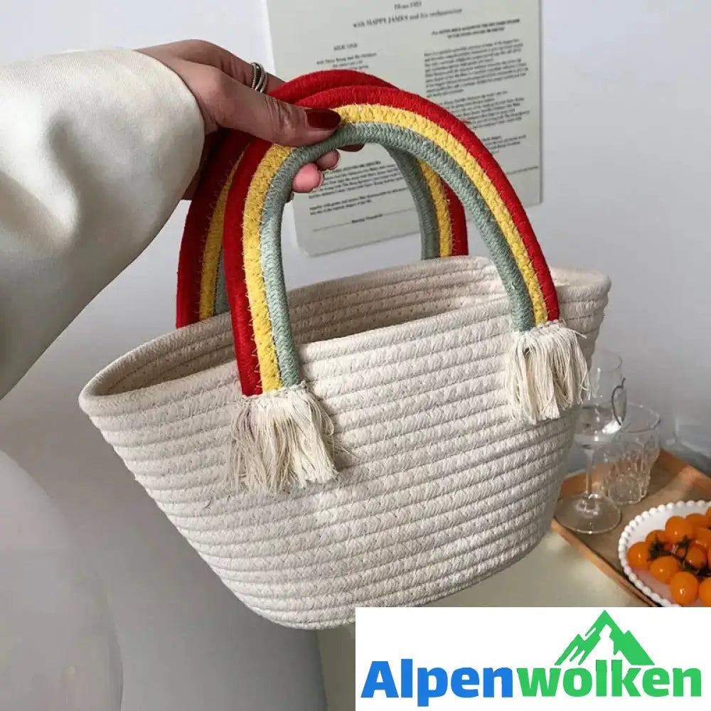 Alpenwolken - Regenbogen Wolken Handtasche