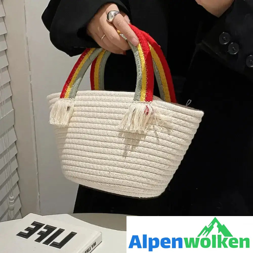 Alpenwolken - Regenbogen Wolken Handtasche