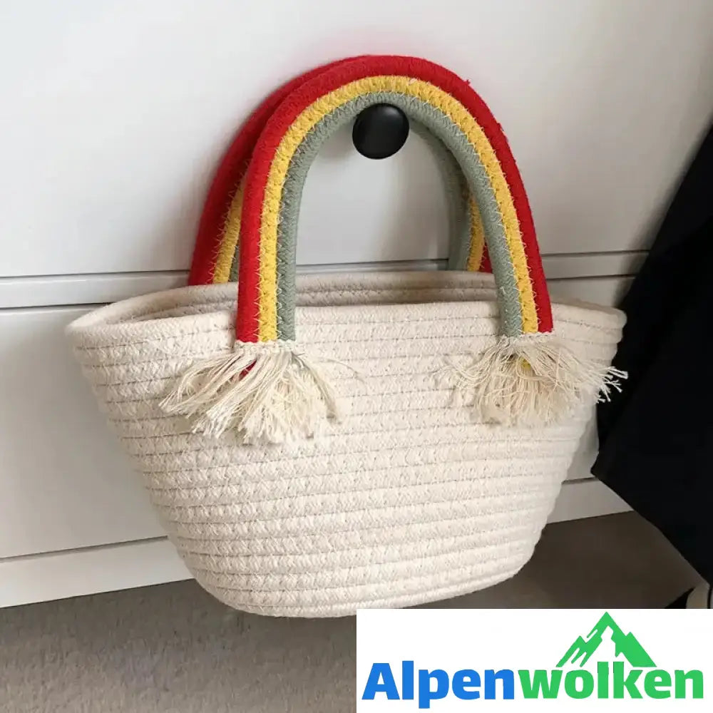 Alpenwolken - Regenbogen Wolken Handtasche