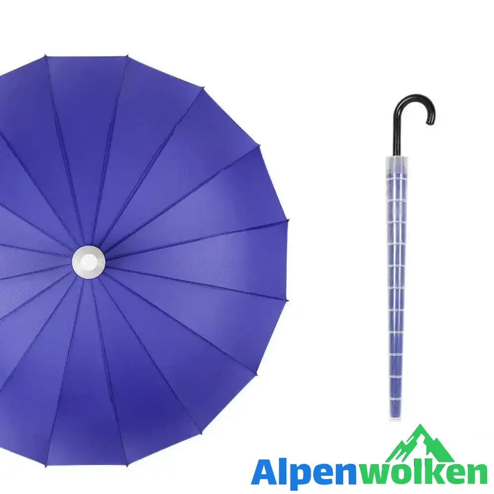 Alpenwolken - Regenschirm mit Abdeckung Blau