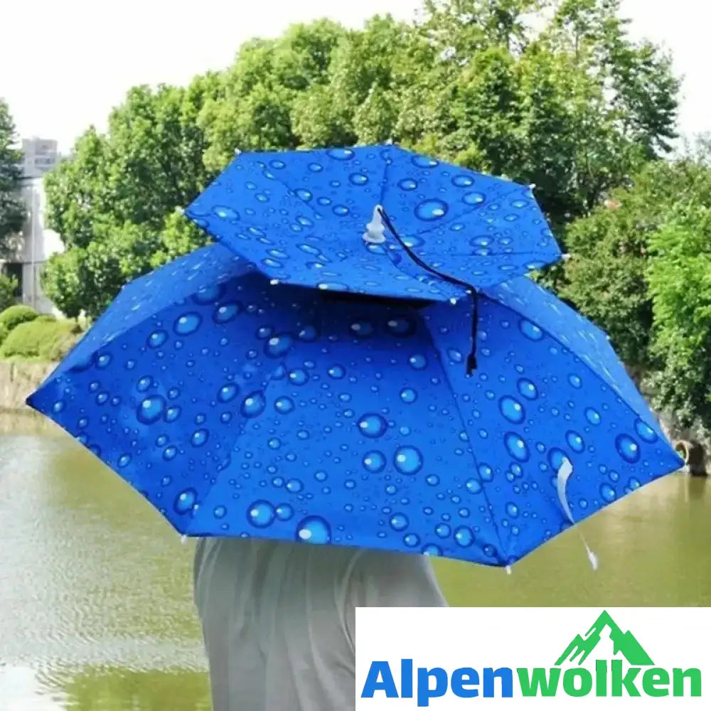 Alpenwolken - Regenschirmhut für das Fischen und Gartenarbeit