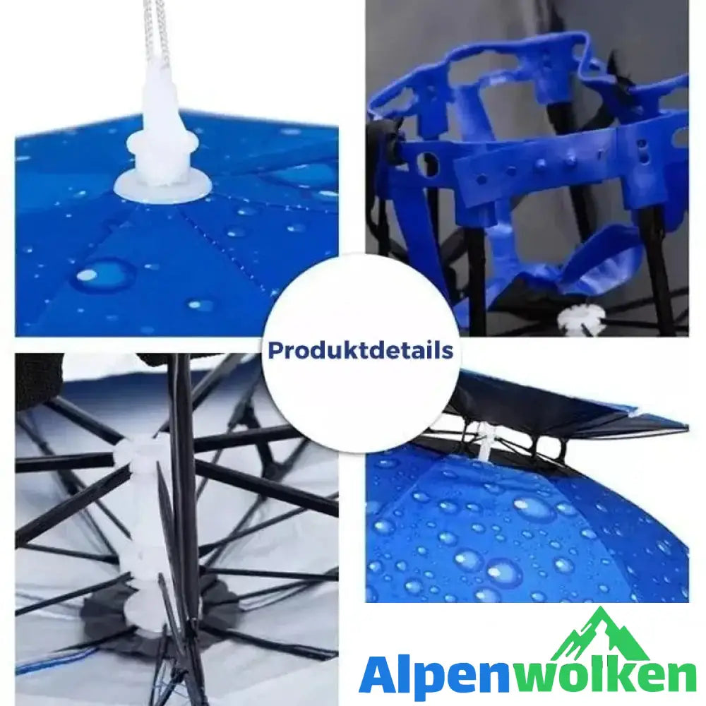 Alpenwolken - Regenschirmhut für das Fischen und Gartenarbeit