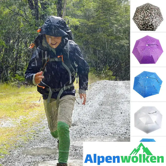 Alpenwolken - Regenschirmhut für das Fischen und Gartenarbeit