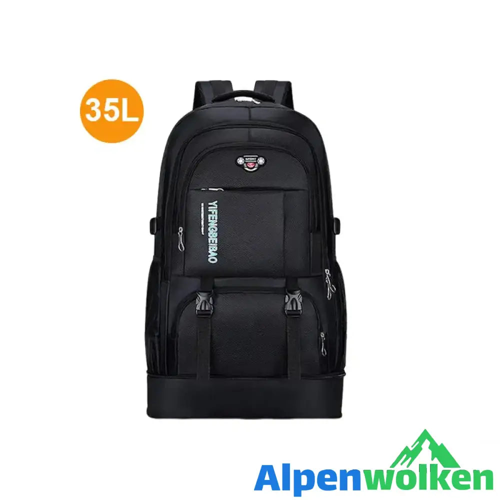 Alpenwolken - 🎒Reiserucksack zum Bergsteigen🎒 schwarz 35 L