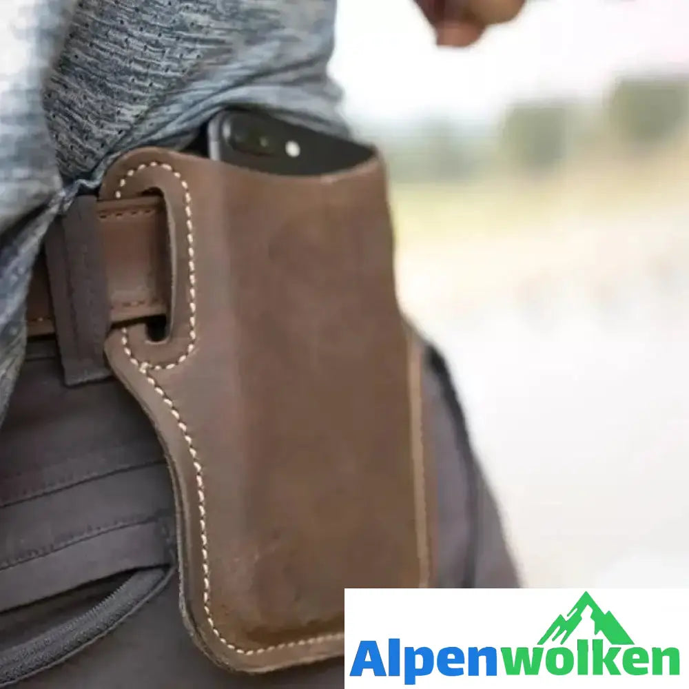 Alpenwolken - Retro Gürteltasche Handytasche