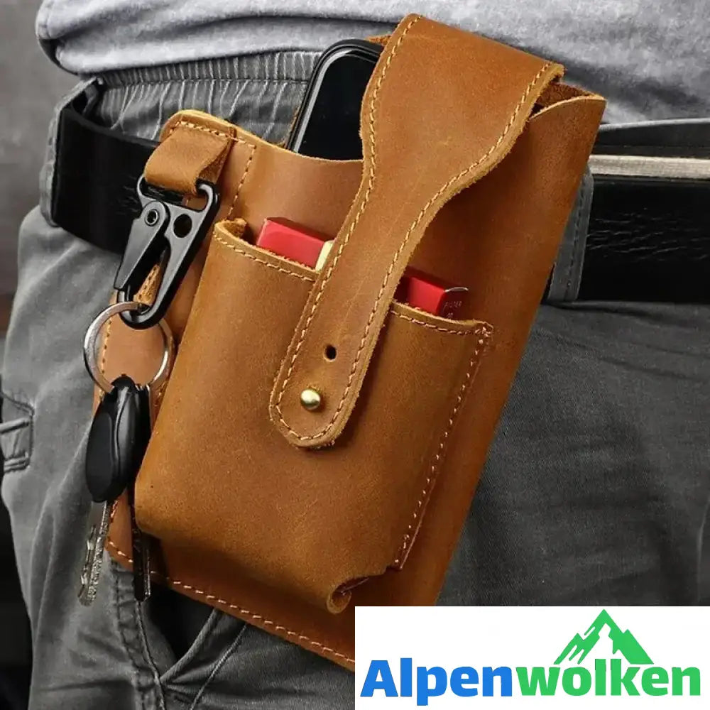 Alpenwolken - Retro Herren Gürteltasche