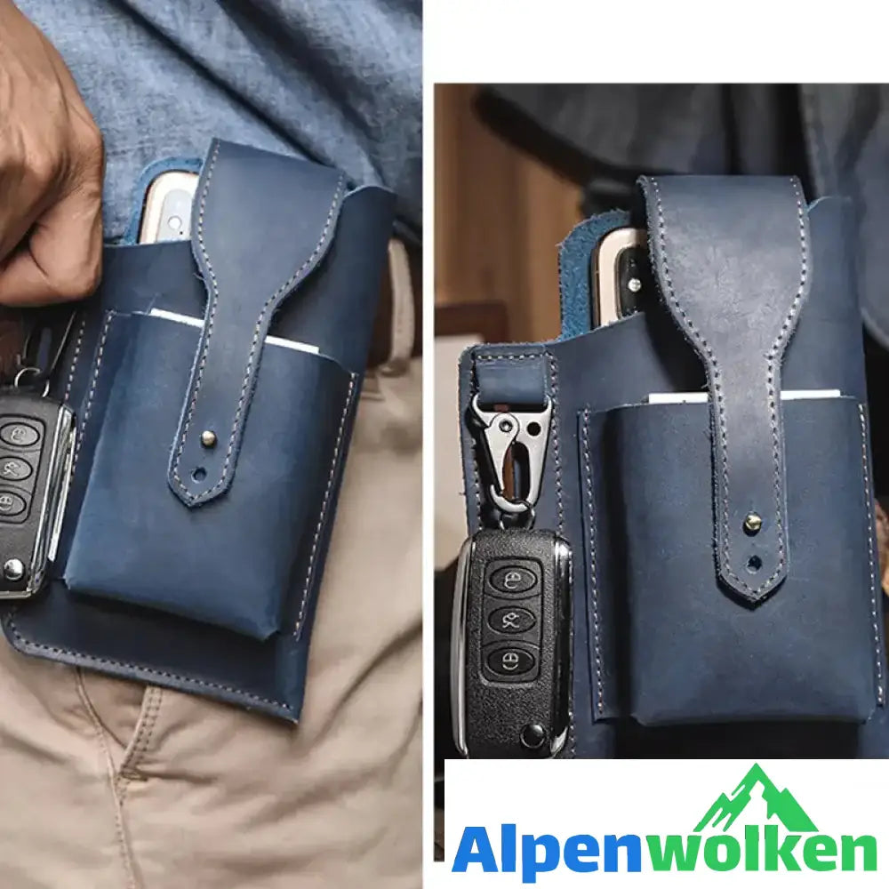 Alpenwolken - Retro Herren Gürteltasche