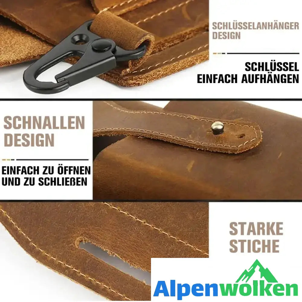 Alpenwolken - Retro Herren Gürteltasche