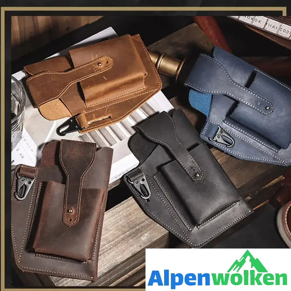 Alpenwolken - Retro Herren Gürteltasche