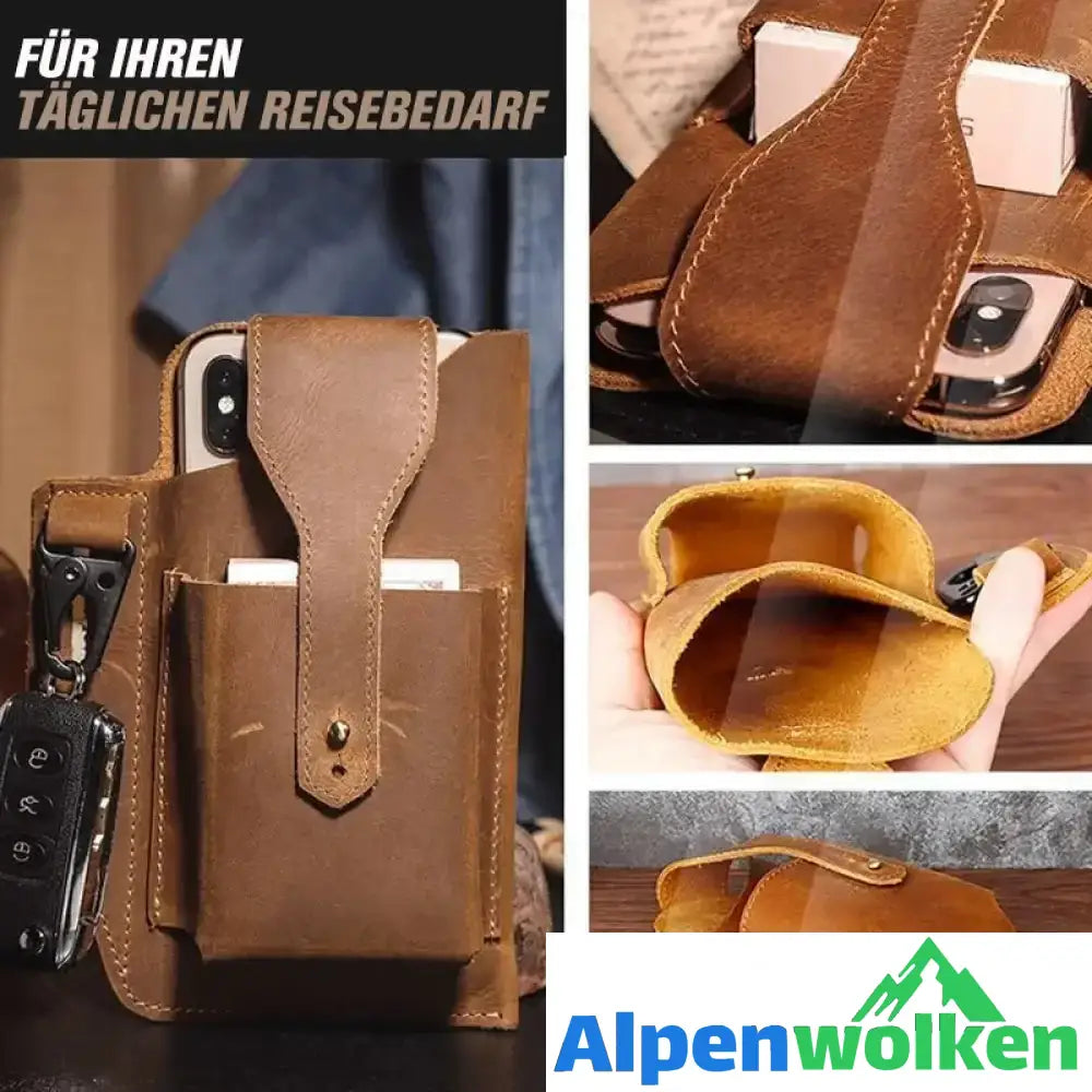 Alpenwolken - Retro Herren Gürteltasche