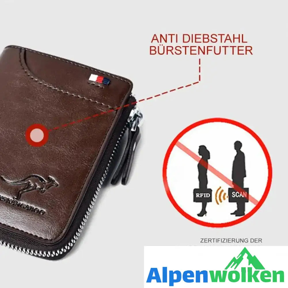 Alpenwolken - RFID Blocking Wallet für Herren