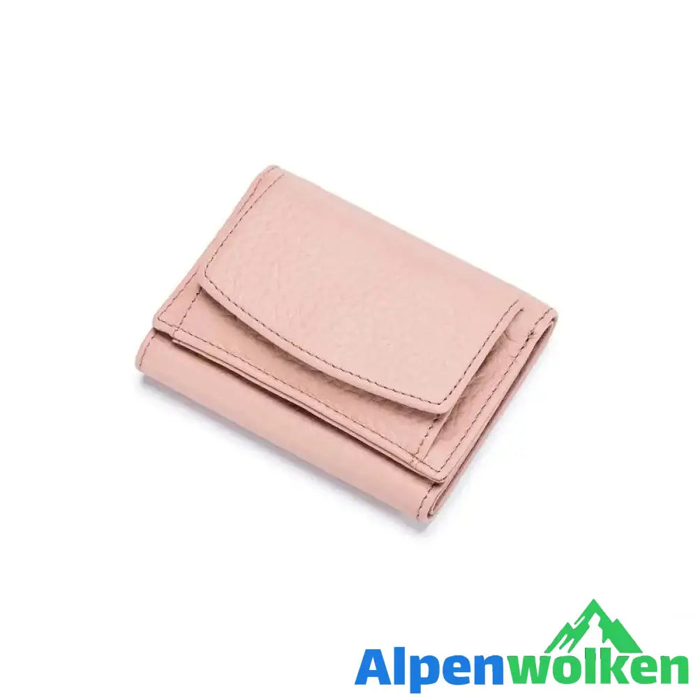 Alpenwolken - RFID Damen mini Brieftasche rosa