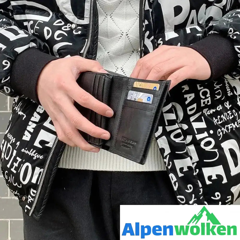 Alpenwolken - RFID kurze Geldbörse Für Herren