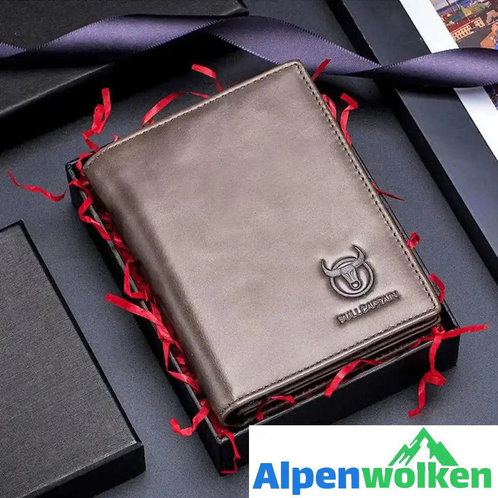 Alpenwolken - RFID kurze Geldbörse Für Herren Grau