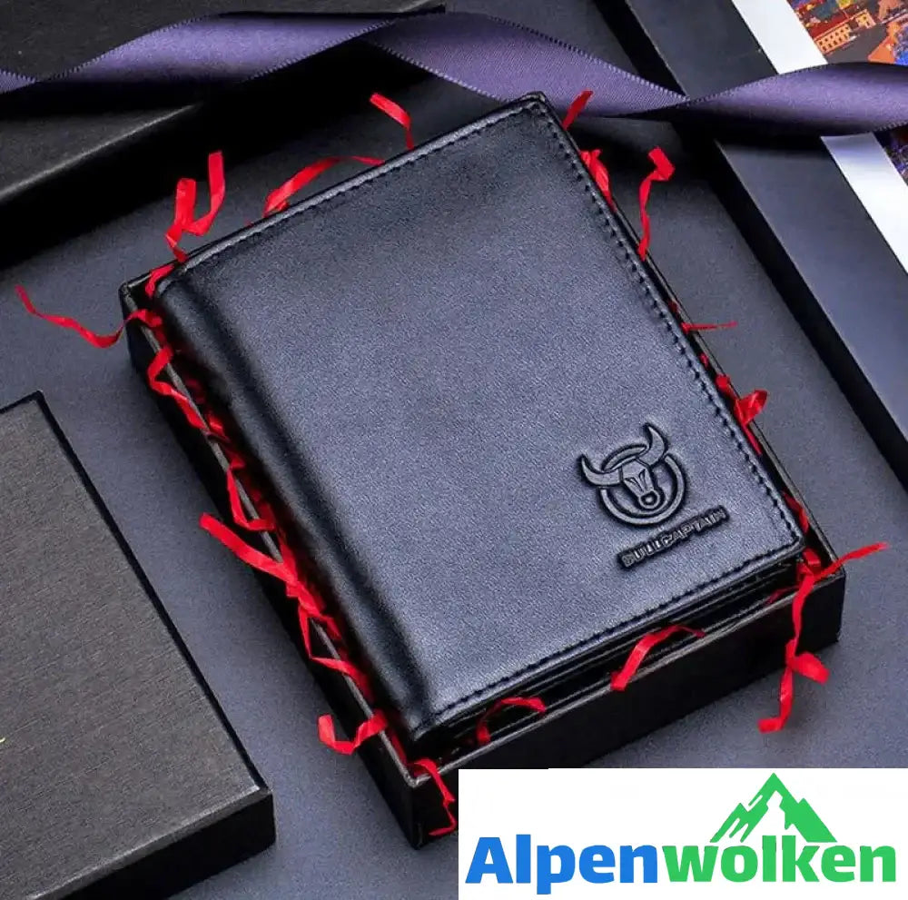 Alpenwolken - RFID kurze Geldbörse Für Herren Schwarz