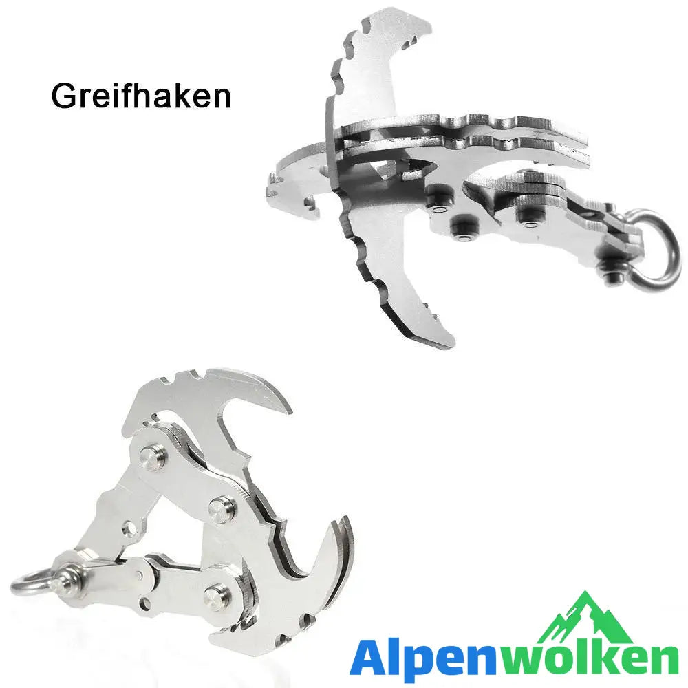 Alpenwolken - Rostfreier-Stahl faltbarer Schwerkraft Haken