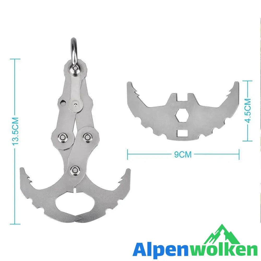 Alpenwolken - Rostfreier-Stahl faltbarer Schwerkraft Haken