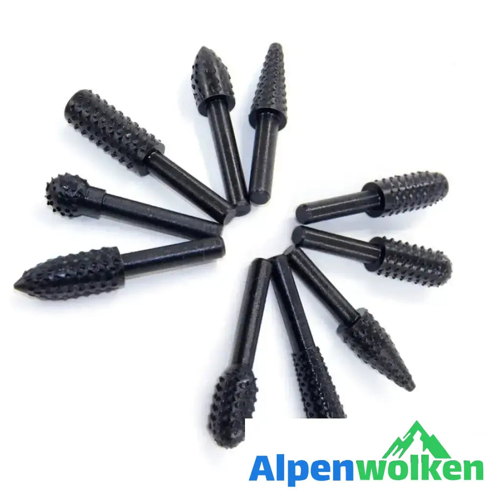 Alpenwolken - Rotierend-Hartmetall-Bohrer Set (10 Stk im Set)