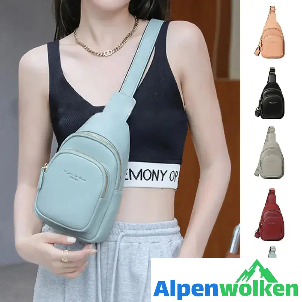 Alpenwolken - Rucksack Brusttasche für Frauen