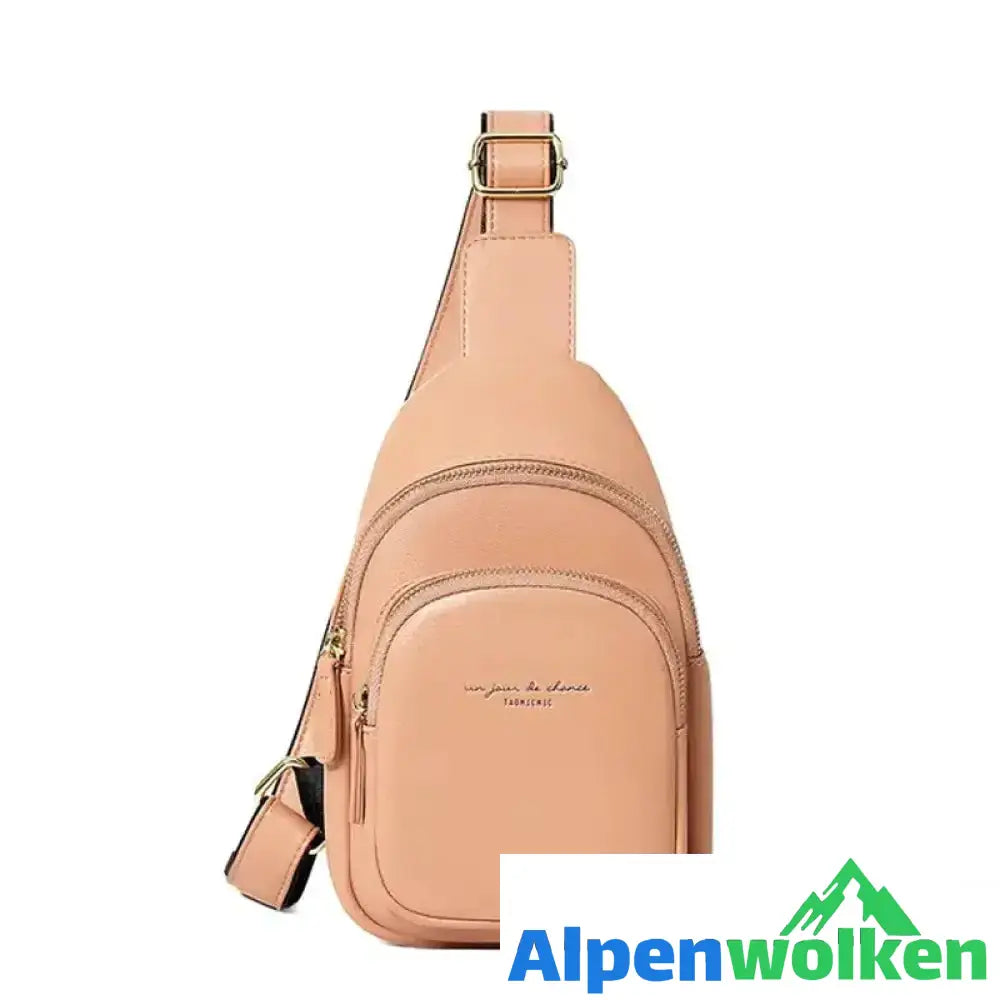 Alpenwolken - Rucksack Brusttasche für Frauen Rosa