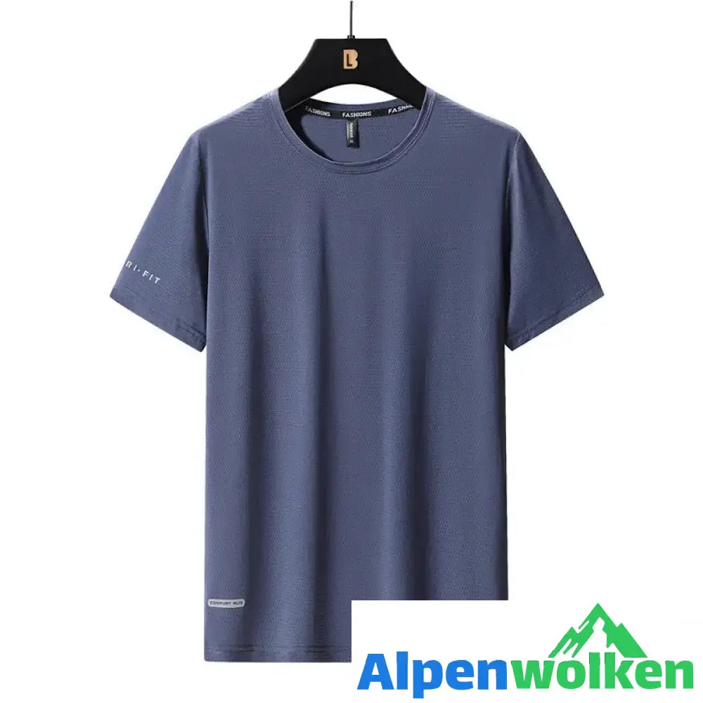 Alpenwolken - Rundhals-T-Shirt aus Eisseide