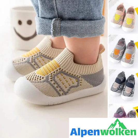 Alpenwolken - Rutschfeste Babyschuhsocken