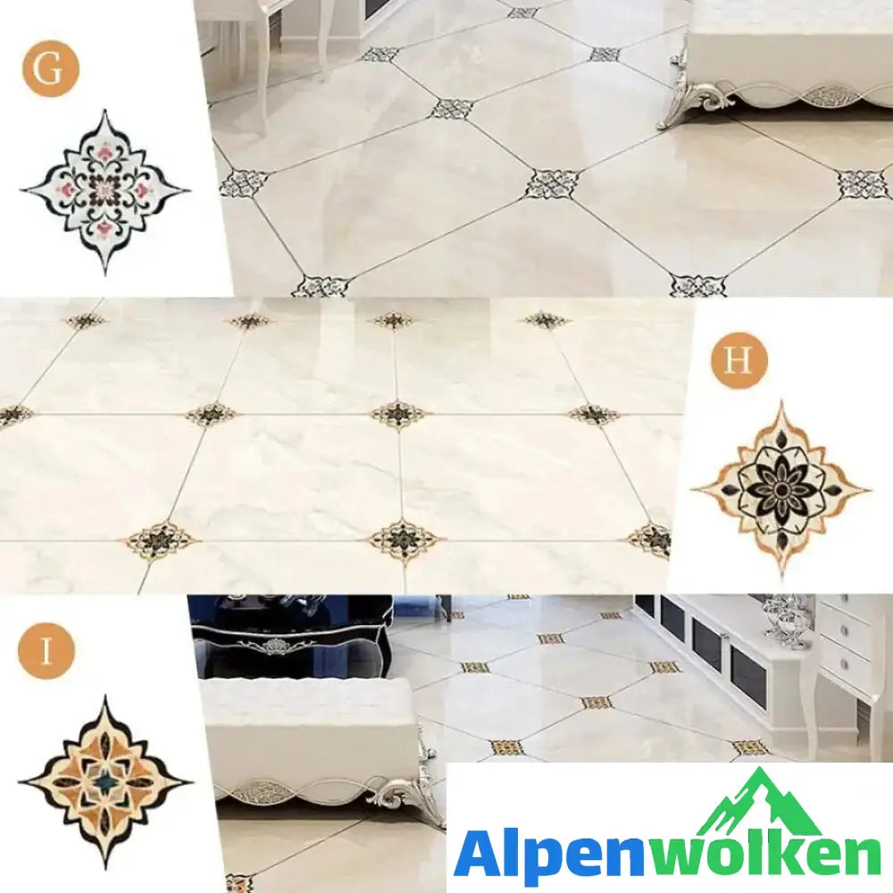 Alpenwolken - Rutschfeste Diagonale Fliesen Dekorative Aufkleber