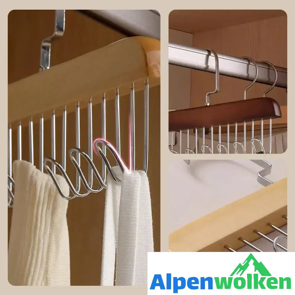 Alpenwolken - Rutschfeste Garderobe mit mehreren Haken