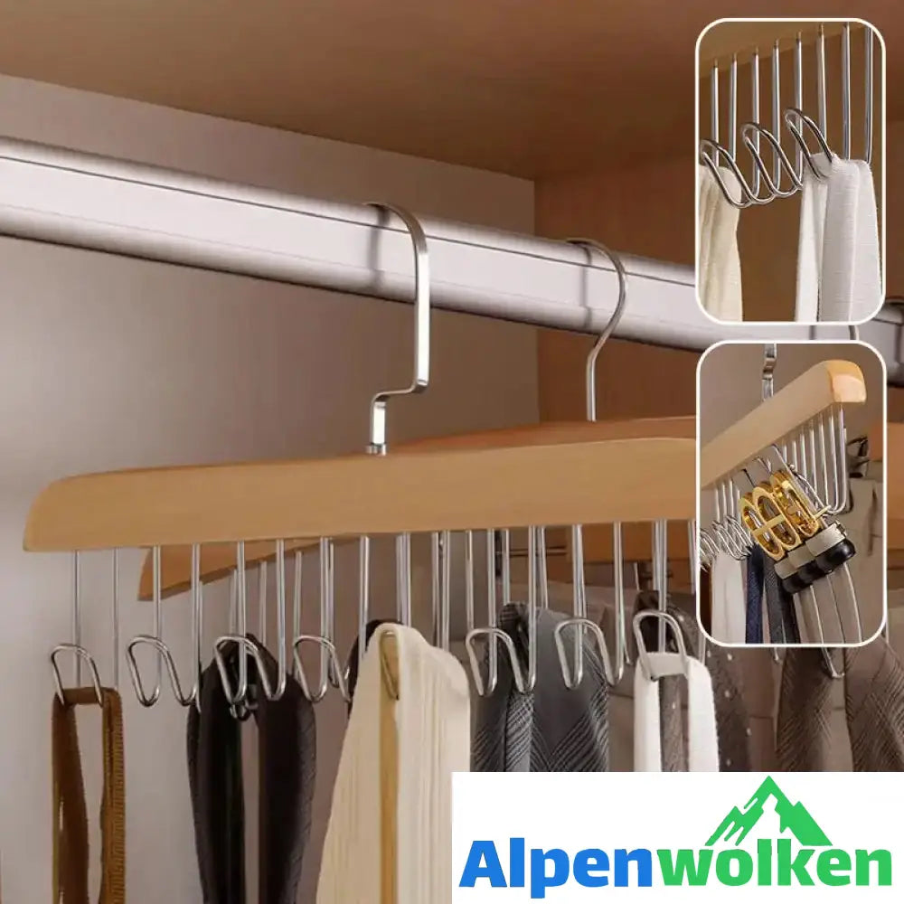 Alpenwolken - Rutschfeste Garderobe mit mehreren Haken