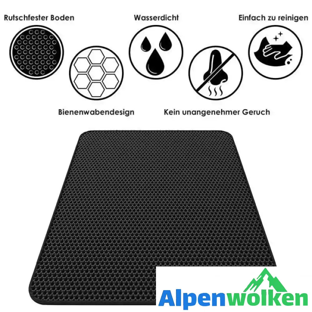 Alpenwolken - Rutschfeste Katzenstreumatte