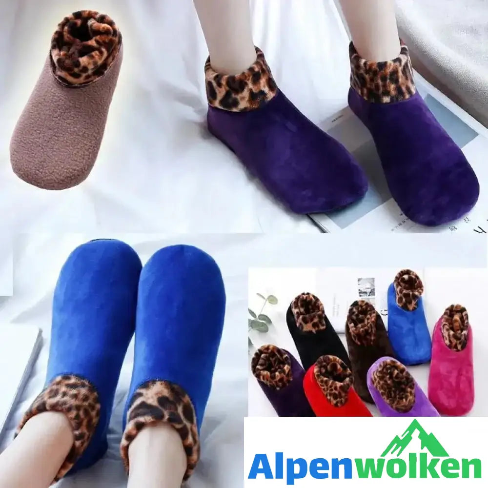 Alpenwolken - Rutschfeste Thermosocken für den Innenbereich