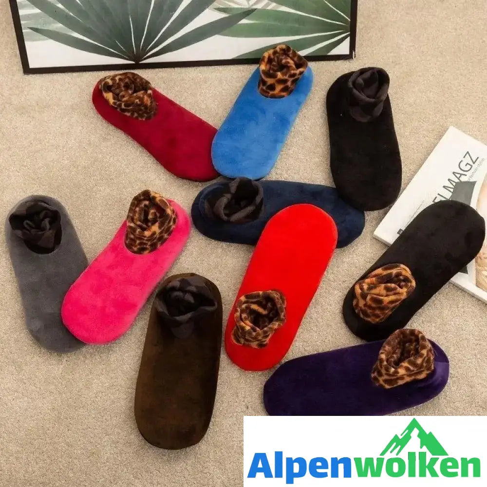 Alpenwolken - Rutschfeste Thermosocken für den Innenbereich