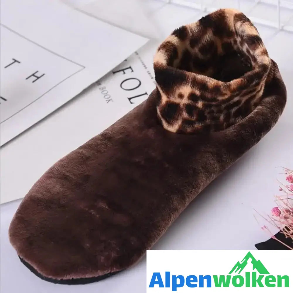 Alpenwolken - Rutschfeste Thermosocken für den Innenbereich FRAU-KAFFEE