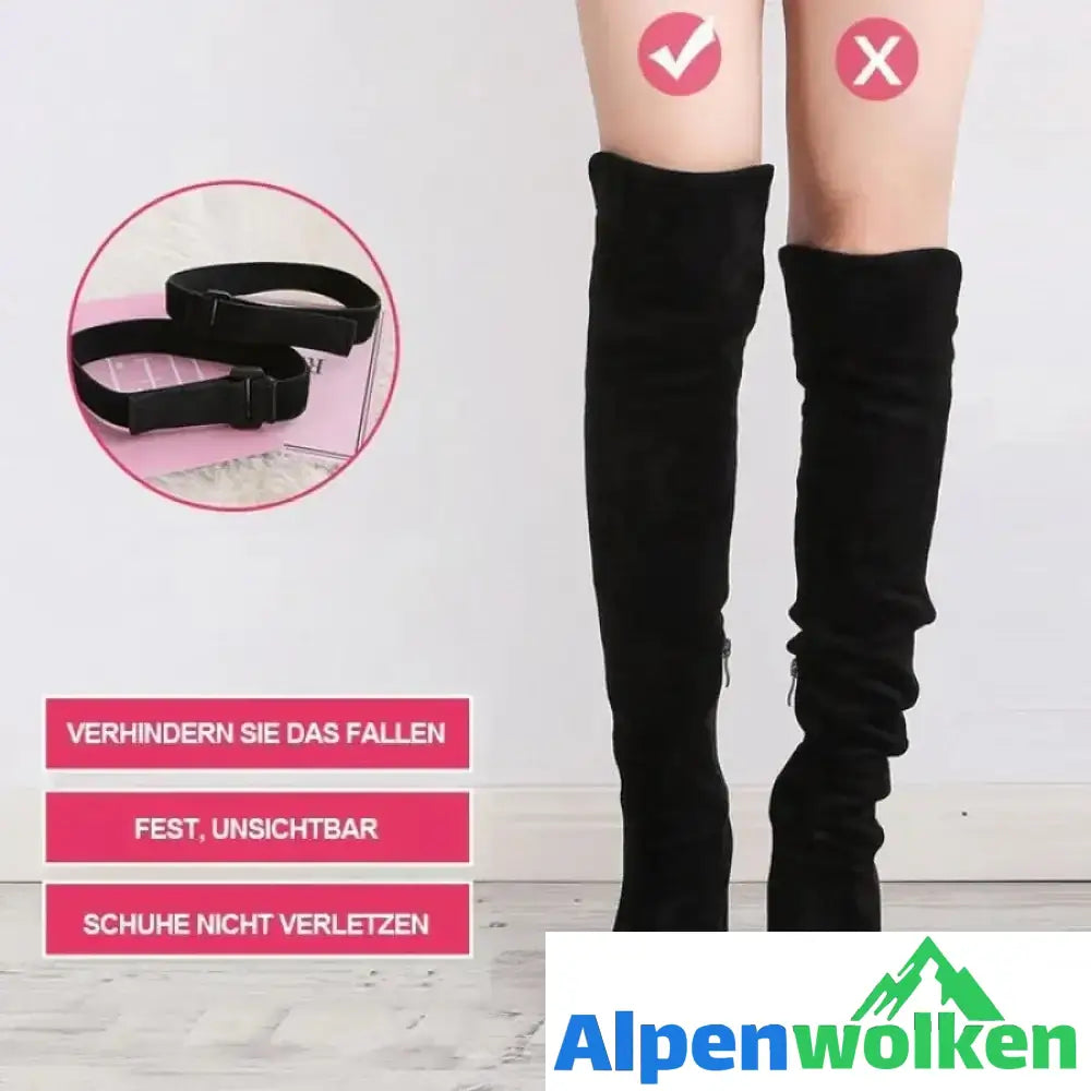 Alpenwolken - Rutschfester Riemen für Overknee-Stiefel