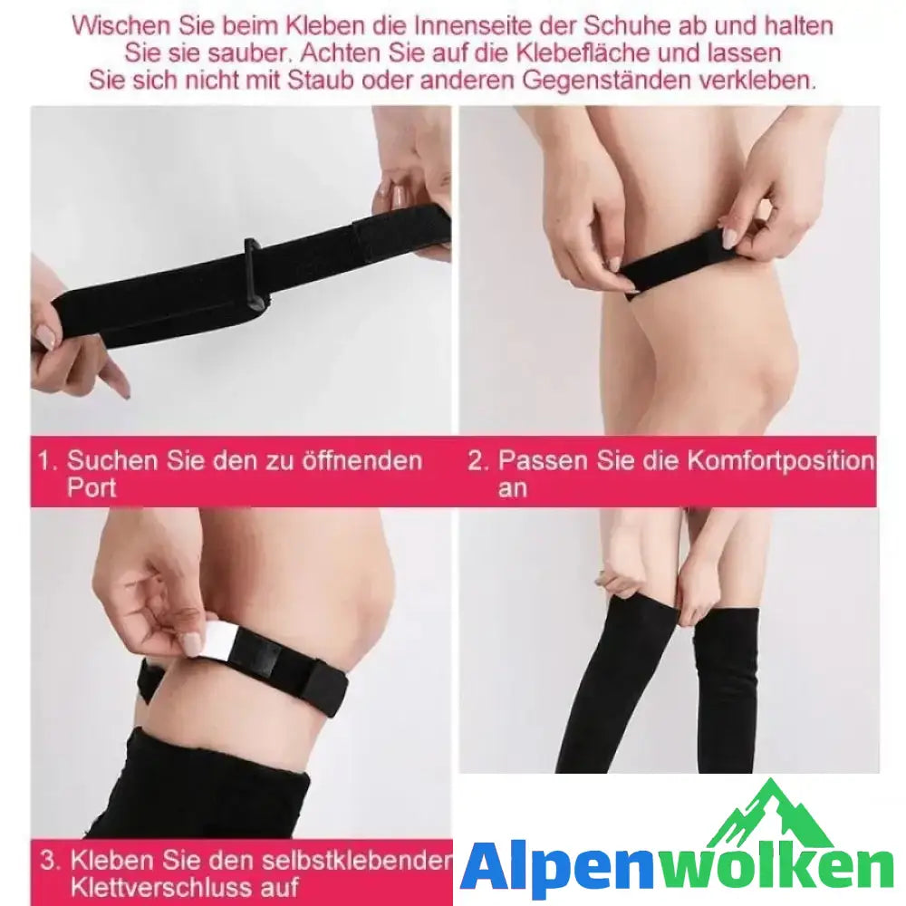 Alpenwolken - Rutschfester Riemen für Overknee-Stiefel